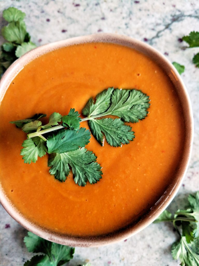 Coconut Curry Lentil Soup with Yams
